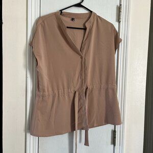 Tan Cici Bird Blouse